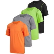 Black Bear Boys  Athletic T-Shirt   4 Pack Active Performance Dry-Fit Sports Tee Sizes 4-18