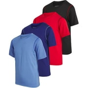 Black Bear Boys’ Athletic T-Shirt – 4 Pack Active Performance Dry-Fit Sports Tee (Sizes: 4-18)