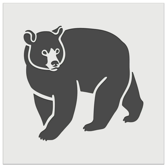 Black Bear DIY Cookie Wall Craft Stencil - 7.0 Inch