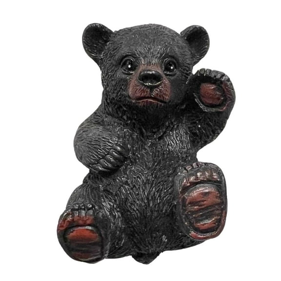Black Bear Drawer Pull Cabinet Knob Dresser Handle Cabin Lodge Woodland Decor