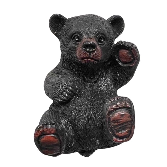 Black Bear Drawer Pull Cabinet Knob Dresser Handle Cabin Lodge Woodland Decor