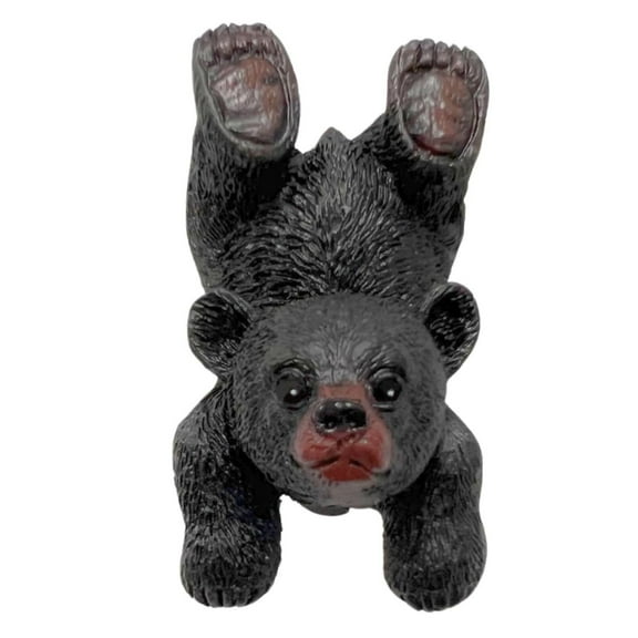 Black Bear Drawer Pull and Cabinet Knob - Rustic Decor Dresser Hardware, Ideal for Mountain, Cabin, Lodge or Woodland Home Decorations with Wildlife Charm (Handstand Playing Bear)