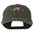 thumbnail image 1 of Black Bear Embroidered Washed Cap - Black OSFM, 1 of 5