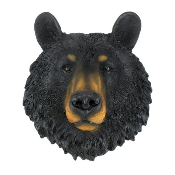 Black Bear Face Mini Bust Wall Hanging