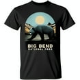 Black Bear Graphic TShirt Big Bend Park Design