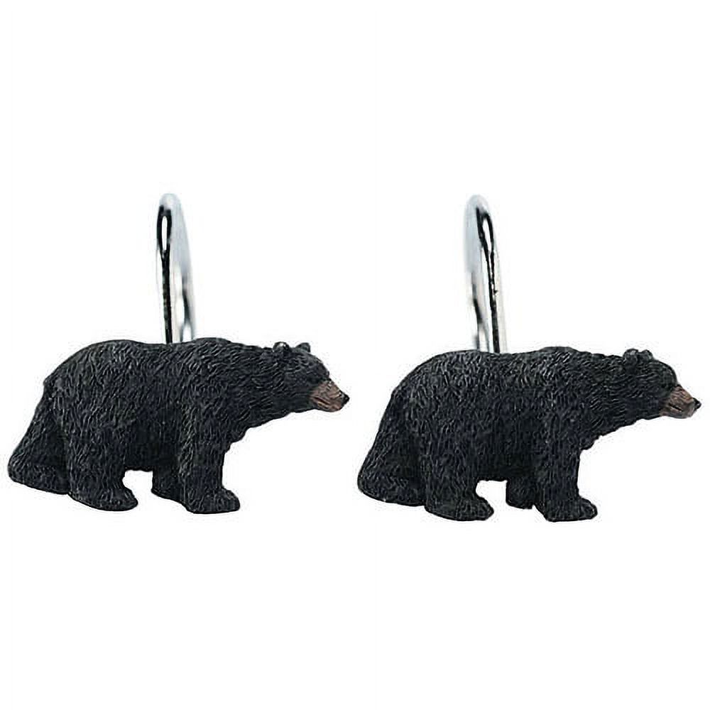 Black Bear Lodge Shower Curtain Hooks