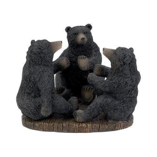 Avanti Linens Bear Lodge Toothbrush Holder, Black