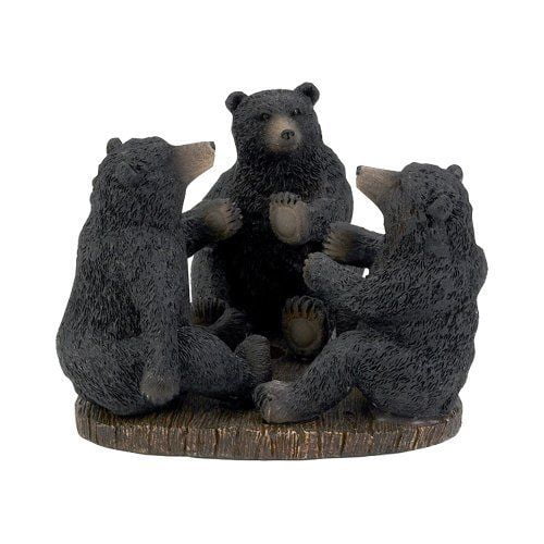 Avanti Linens Bear Lodge Toothbrush Holder, Black