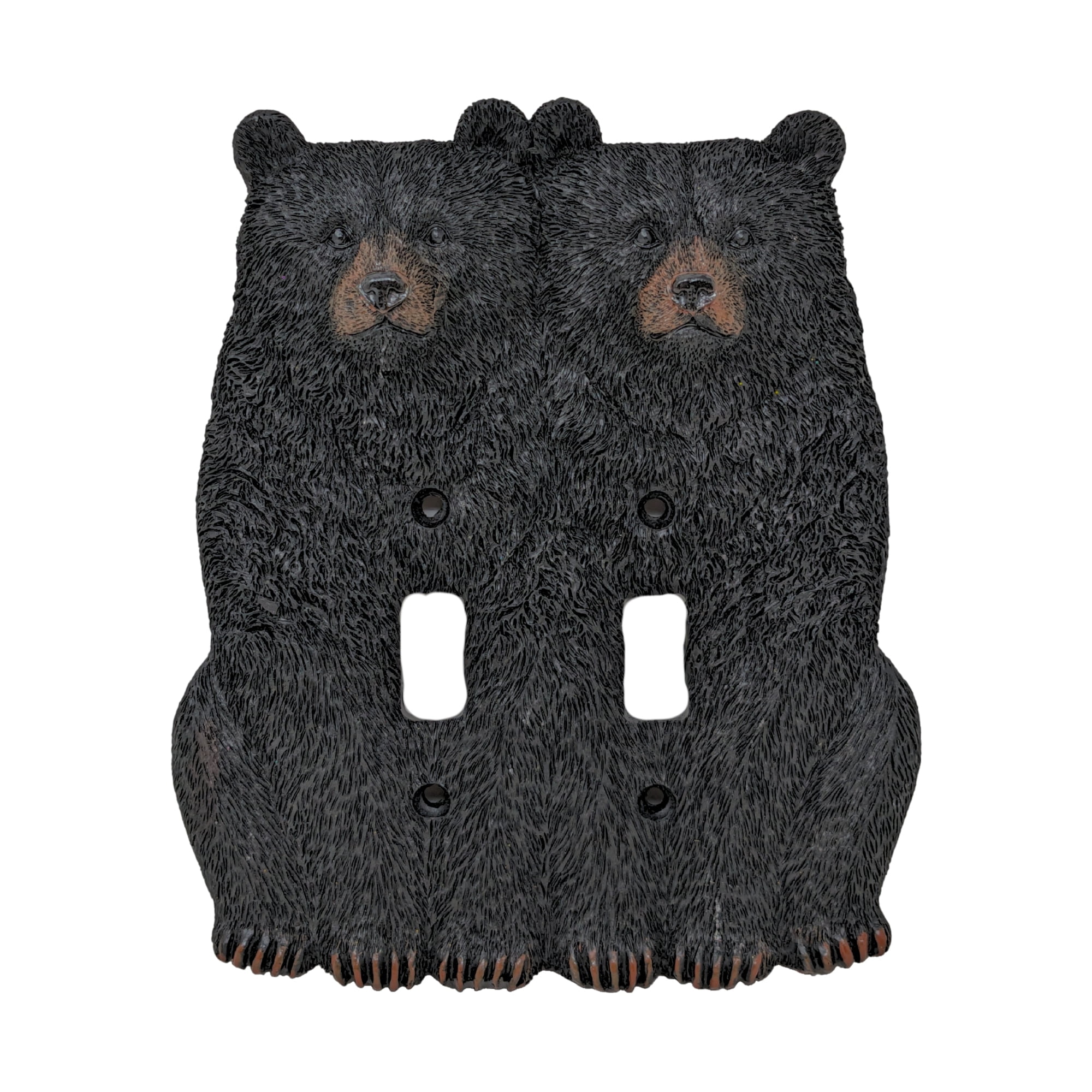 Black Bear Cub Single Toggle Light Switch Wall Plate – Cabin Lodge Decor