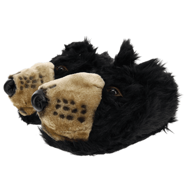 Black Bear Slippers - Medium