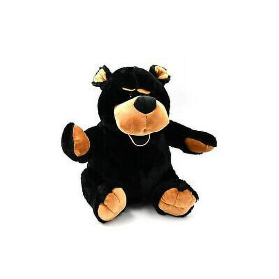 Black Bear, Willie Bear, Sitting, Realistic Cute Stuffed Animal Plush Toy, Kids Educational Gift 12" CWG68 BB18