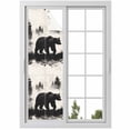 thumbnail image 1 of Black Bear Window Privacy Film, Farmhouse Forest Animals Vintage Static Cling UV Sun Blocking Heat Control Window Tint Day and Night, Non-Adhesive Reusable One Way Windows Privacy Cover 17.7''x78.7'', 1 of 7