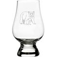 thumbnail image 1 of Black Bear with Cub Zoo Animal Themed Etched 6.5oz Glencairn Whisky Glass, 1 of 1