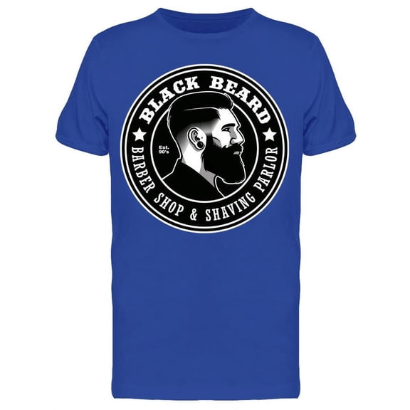 Black Beard Barber Shop T-Shirt Men -Image by Shutterstock, Male x-Large