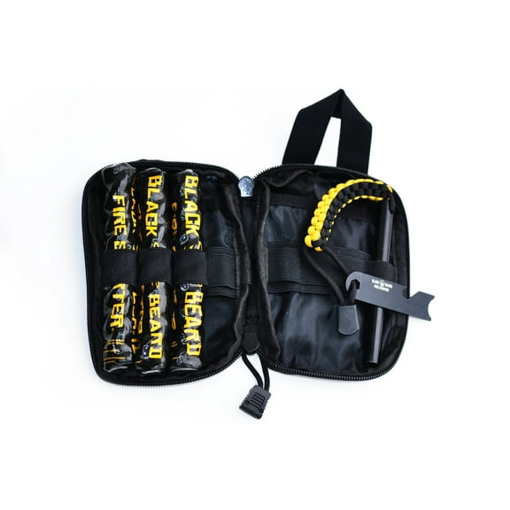 Black Beard The Captains Loot - Kit with Ferro Rod & Fire Starter Rope | Fast Lighting Fire Starter Kit for Campfires (Waterproof & Windproof) | Infinite Shelf Life for Emergency