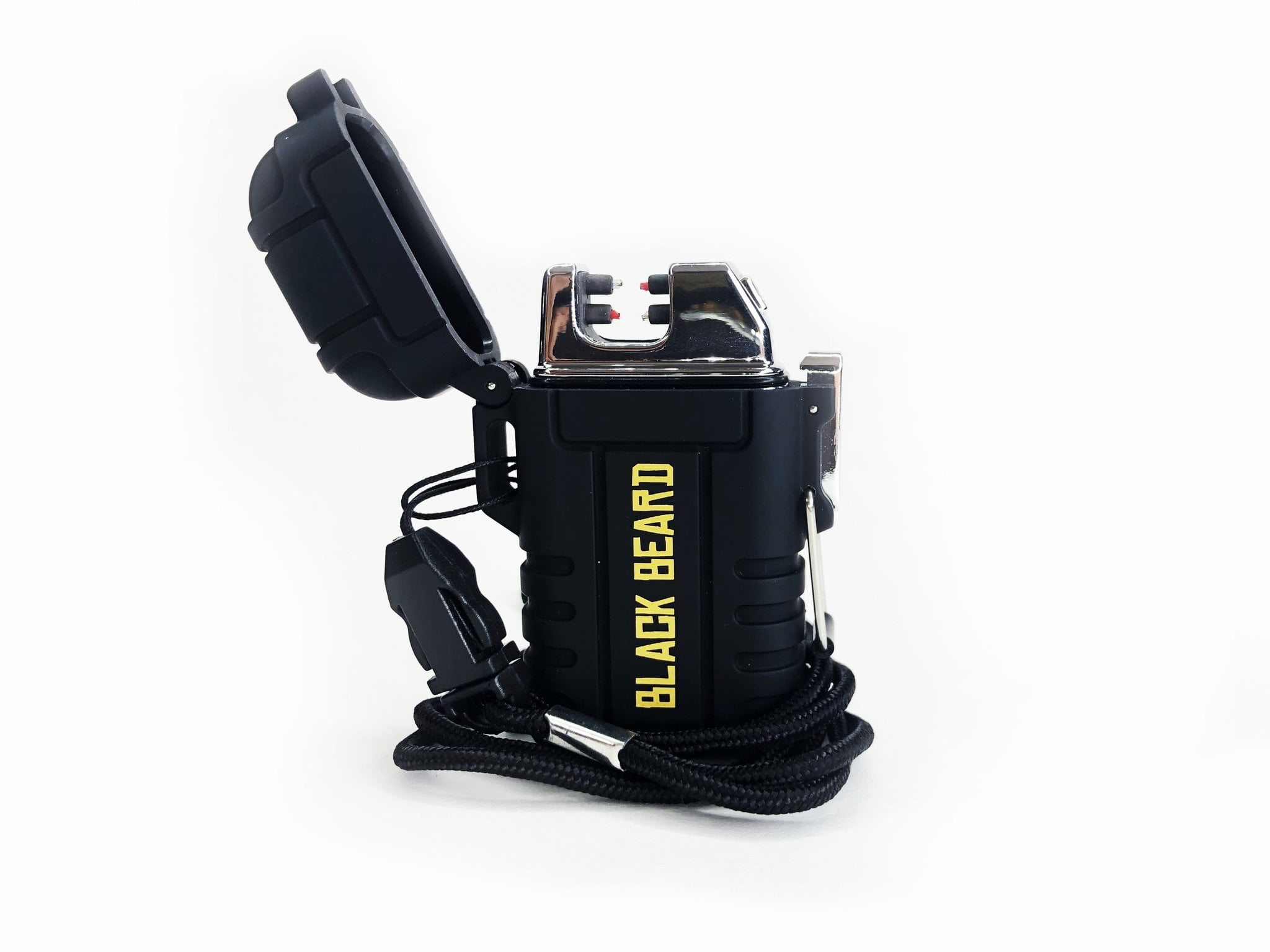 Black Beard Fire Plasma Arc Lighter, Black/Yellow