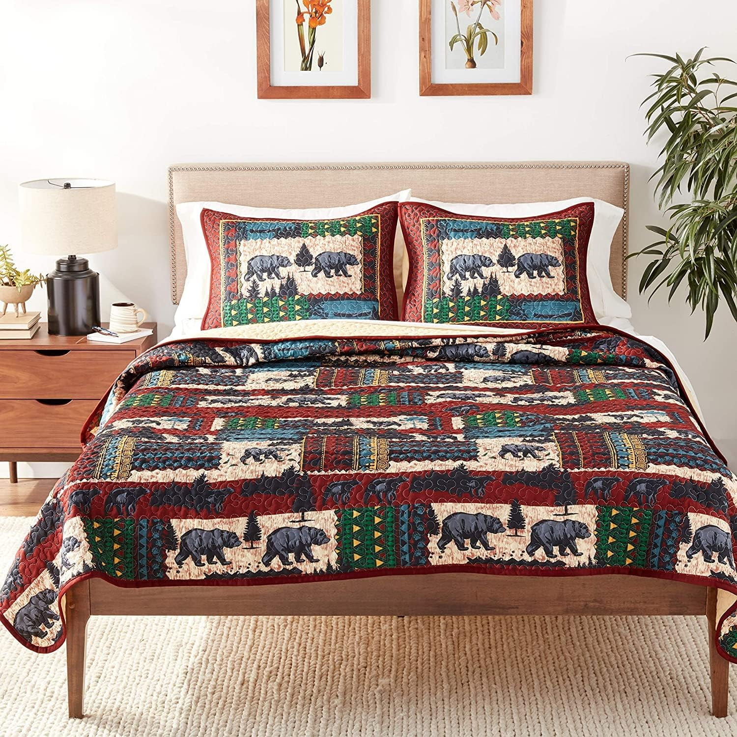 Mountain Bear Quilted Blanket NCU0NTD1182 main image 1