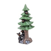 Black Bears in Tree Figurine   Handcrafted Resin Bear Family Sculpture   Rustic Accent   Charming Forest Animal Statue for Lodge or Home   Perfect Gift for Nature Lovers and Collectors
