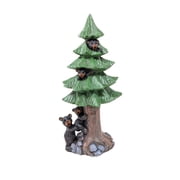 Black Bears in Tree Figurine   Handcrafted Resin Bear Family Sculpture   Rustic Accent   Charming Forest Animal Statue for Lodge or Home   Perfect Gift for Nature Lovers and Collectors