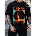 thumbnail image 1 of Black Is Beautiful mens Black History Month black tradition Inspirational Trendy Unisex Shirt Printed tshirts Classic Unisex Shirt Cotton tshirts, 1 of 7
