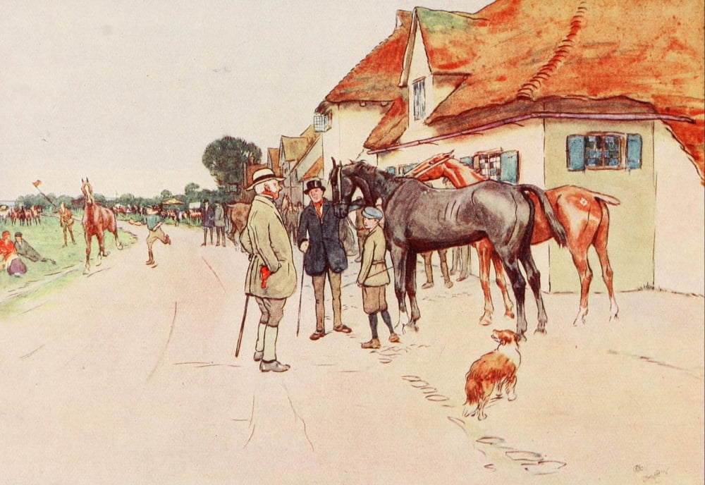 Black Beauty 1916 With broken-down horses Canvas Art - Cecil Aldin (24 x 36)