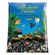 Black Beauty Pebble Mix Aquarium Gravel - Premium Freshwater Substrate with Acrylic Coating