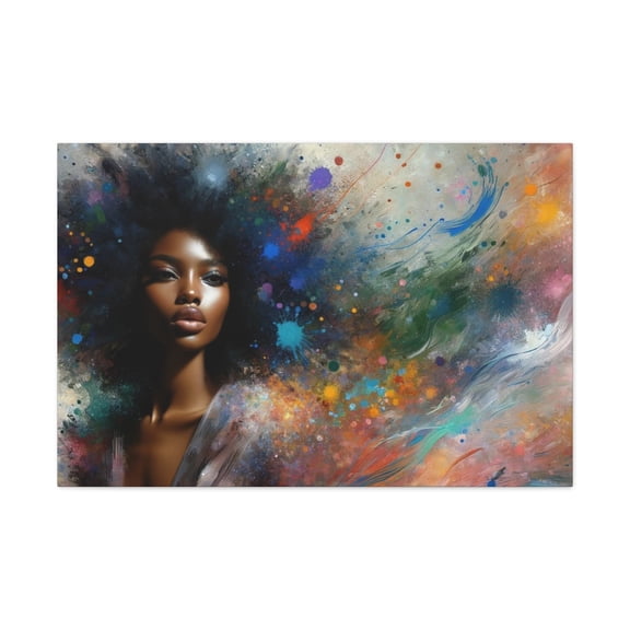Black Beauty Transcends: Unique Canvas Wall Art Collection