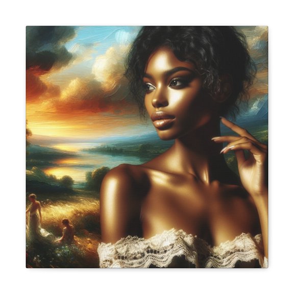 Black Beauty Transcends: Unique Canvas Wall Art Collection