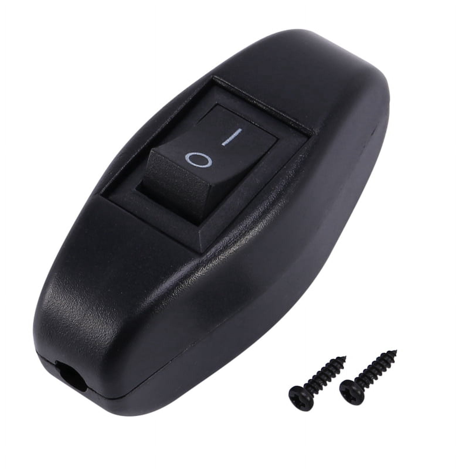Black Bedroom On Button In Line Switch 6A/250VAC 10A/125VAC - Walmart.com