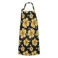 thumbnail image 1 of Black Bee Yellow Flower Pattern Apron-Garden Aprons for Women with Pockets-Cotton Linen Waterproof Kitchen Cooking Gardening Aprons Adjustable for Kitchen,Cooking,BBQ and Salon 33x27 Inch, 1 of 7