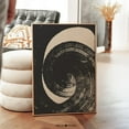 thumbnail image 1 of Black Beige Abstract Swirl Print Wall Art, Modern Eclectic Minimalist Art Print, Moody Neutral Poster, UNFRAMED PAPER POSTER, Home Decor, Vintage Gift, Living Room Dercor, 1 of 3