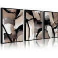 thumbnail image 1 of Black Beige Abstract Wall Art Brown Neutral Canvas Wall Decor Minimalist Art Poster Modern Abstract Painting Artwork Watercolor Black Brown Pictures for Living Room Bedroom Unframed, 1 of 6