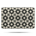 thumbnail image 1 of Black Beige Checkerboard Checkered Pattern Bathroom Rugs Mat,Non Slip Microfiber Bathroom Rug,Rubber Backing,Soft Bathroom Mats for Bathroom Floor,Tub and Shower,17x27in(43x68cm), 1 of 5