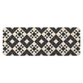 thumbnail image 1 of Black Beige Checkerboard Checkered Pattern Kitchen Rug Mat,Kitchen Runner Rugs Non Skid Washable,Decorative Kitchen Floor Mats for Kitchen,Sink,Laundry,17"x47.2", 1 of 7