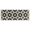 thumbnail image 1 of Black Beige Checkerboard Checkered Pattern Kitchen Rug Mat,Kitchen Runner Rugs Non Skid Washable,Decorative Kitchen Floor Mats for Kitchen,Sink,Laundry,17"X47", 1 of 5