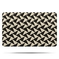 thumbnail image 1 of Black Beige Chevron Pattern Bathroom Rugs Mat,Non Slip Microfiber Bathroom Rug,Rubber Backing,Soft Bathroom Mats for Bathroom Floor,Tub and Shower,20x32in(50x80cm), 1 of 3