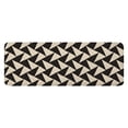 thumbnail image 1 of Black Beige Chevron Pattern Kitchen Rug Mat,Kitchen Runner Rugs Non Skid Washable,Decorative Kitchen Floor Mats for Kitchen,Sink,Laundry,17"x47.2", 1 of 7