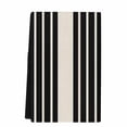 thumbnail image 1 of Black Beige Striped Microfiber Kitchen Towel, Modern Farmhouse Retro Lines Soft Absorbent Dish Towels, Quick Drying Washable Dishcloths for Kitchen Cleaning, Drying Dishes, 18x28 Inches, 1 of 9