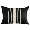 thumbnail image 1 of Black Beige Striped Throw Pillow Cover 12 x 20 Inch Decorative Pillow Cover Modern Farmhouse Retro Lines Lumbar Pillowcase Seasonal Rectangle Cushion Case for Couch Sofa Bed Living Room, 1 of 7