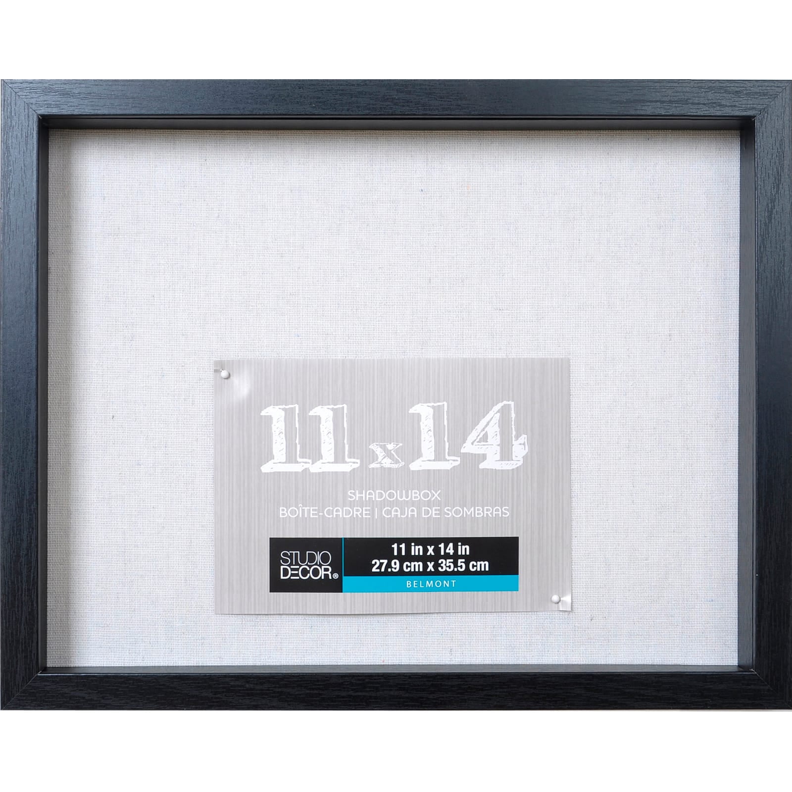 Black Belmont Shadow Box By Studio D cor