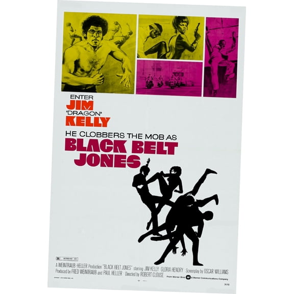 Black Belt Jones Movie poster 12x16 Print on Metal Sign 12in x 16in Square Adults AB Posters