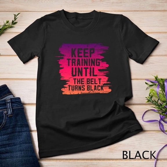 Black Belt Martial Art Training Karate Tae Kwon Do Kick Sport Graphic,for men and women up to 5XL