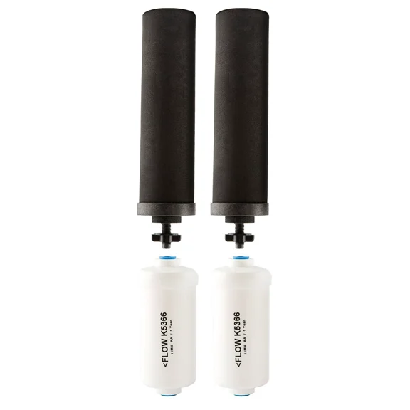 Black Berkey Replacement Filters & Fluoride Filters Combo Pack - Includes 2 Black Filters and 2 Fluoride Filters