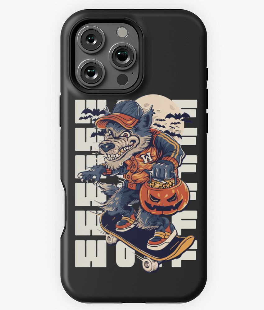 Black Biege navy illustrated Werewolf M16679 Phone case for iPhone 11 ...