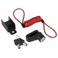 thumbnail image 1 of Black Bike Disc Brake Lock Bicycle Brake Wheel Lock with Red Rope Set, 1 of 6