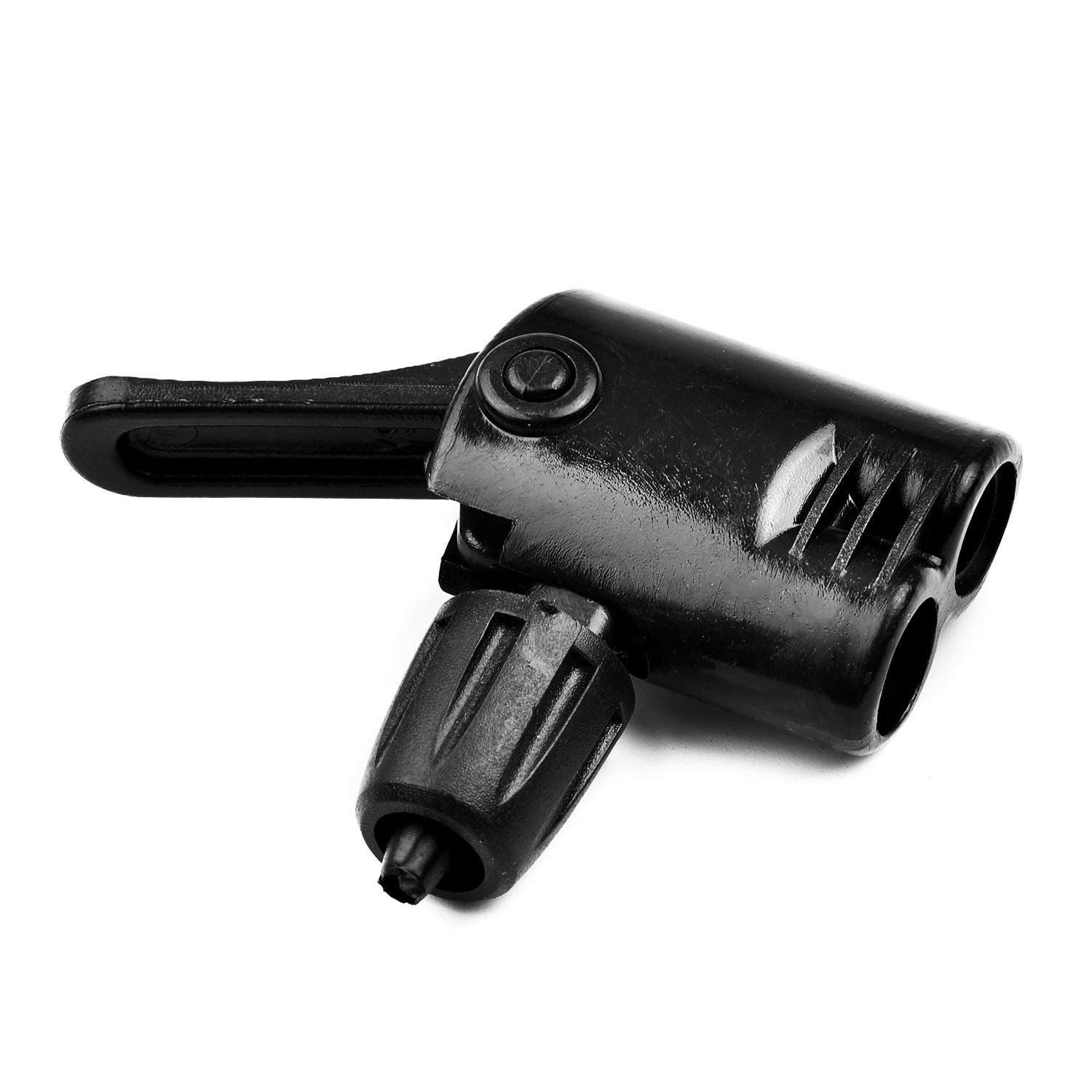 Black Bike Inflator Air Nozzle Clip Bicycle Pump Multipurpose Us To Uk