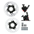 Black Bike Oil Brakes with Rotor for Enhanced Stopping Power
