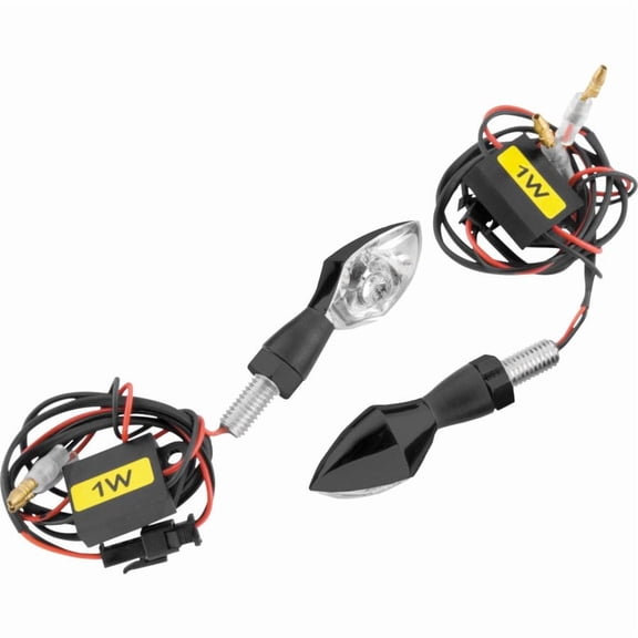 Black BikeMaster Micro Bright Turn Signals