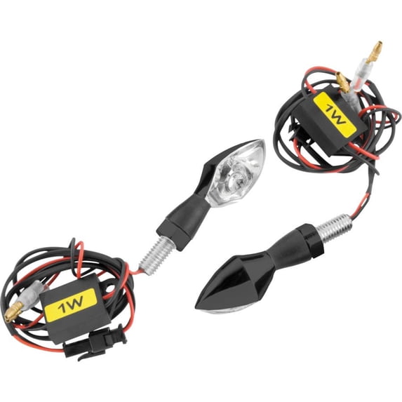 Black BikeMaster Micro Bright Turn Signals