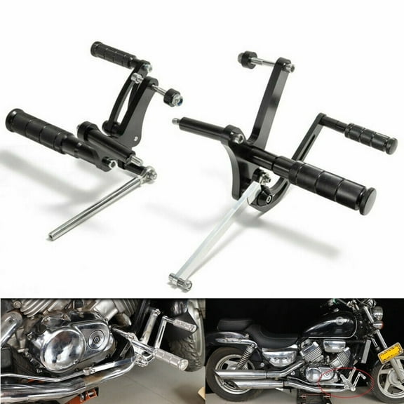 Black Billet Aluminum Forward Controls for Honda Magna 750 VF750 VF750C VF750CD Deluxe 1994-2003